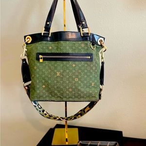 Authentic Louis Vuitton Lucille GM, Custom painted